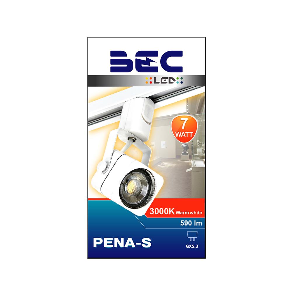 แทรคไลท์ LED BEC PENA-S 7 วัตต์ WARM WHITE สีขาว