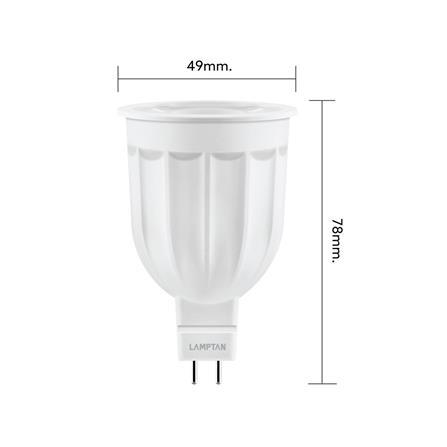 หลอด LED LAMPTAN MR16 COMET 12 วัตต์ WARMWHITE GU5.3 สีเหลือง_4