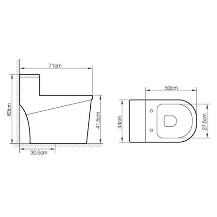 สุขภัณฑ์ 1 ชิ้น MOYA 329 3/6 ลิตร สีขาว_5