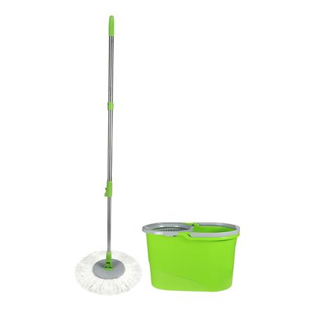 ชุดอุปกรณ์ถังปั่นพร้อมไม้ม็อบ SCOTCH-BRITE DUO WASH สีเขียว