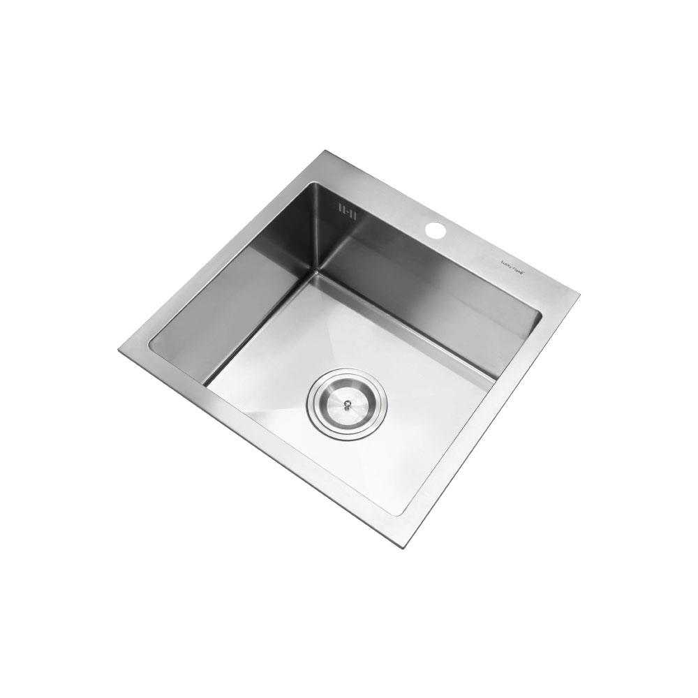 ซิงค์ฝังสแควร์ 1หลุม LUCKY FLAME EUS-0551 สเตนเลส