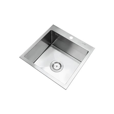 ซิงค์ฝังสแควร์ 1หลุม LUCKY FLAME EUS-0551 สเตนเลส_1