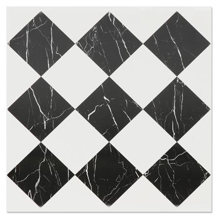 กระเบื้องพื้น 16x16 นิ้ว TARA เวโรน่า แบล็ค ไวท์ 0.96 ตร.ม.