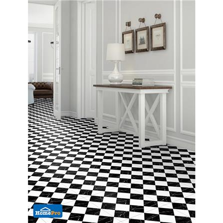 กระเบื้องพื้น 16x16 นิ้ว TARA เวโรน่า แบล็ค ไวท์ 0.96 ตร.ม._2