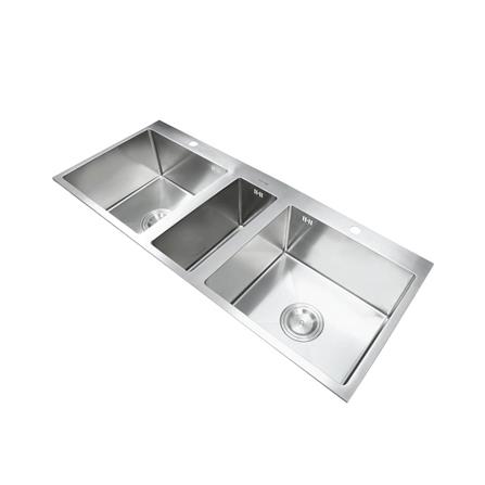 ซิงค์ฝังสแควร์ 2.5หลุม LUCKY FLAME EUS-1253 สเตนเลส_1