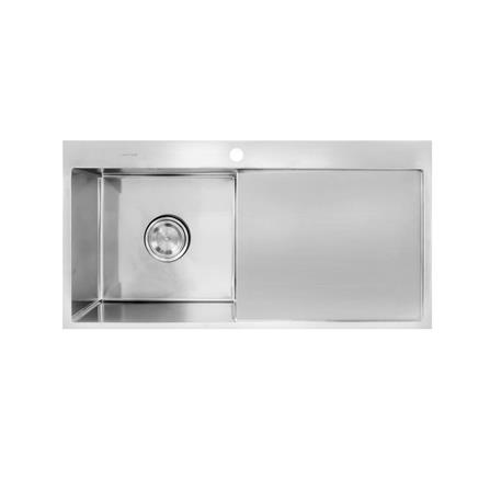 ซิงค์ฝังสแควร์ 1หลุม 1ที่พัก LUCKY FLAME EUS-1051 สเตนเลส_0