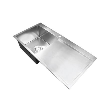 ซิงค์ฝังสแควร์ 1หลุม 1ที่พัก LUCKY FLAME EUS-1051 สเตนเลส_1