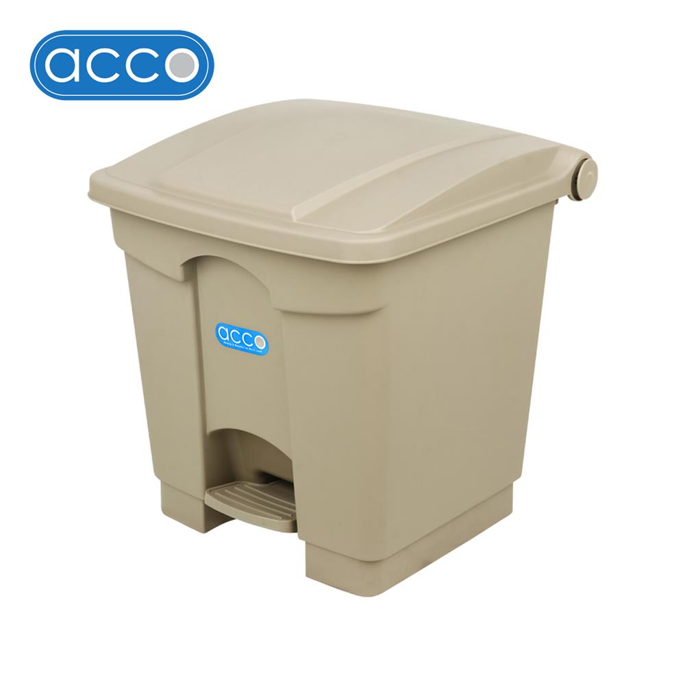 SQUARE DUSTBIN PEDAL ACCO V018051 30L GREY
