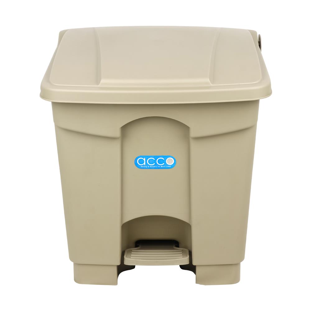 SQUARE DUSTBIN PEDAL ACCO V018051 30L GREY
