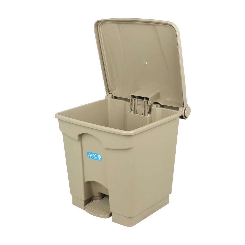 SQUARE DUSTBIN PEDAL ACCO V018051 30L GREY