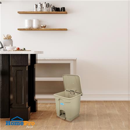 SQUARE DUSTBIN PEDAL ACCO V018051 30L GREY_5