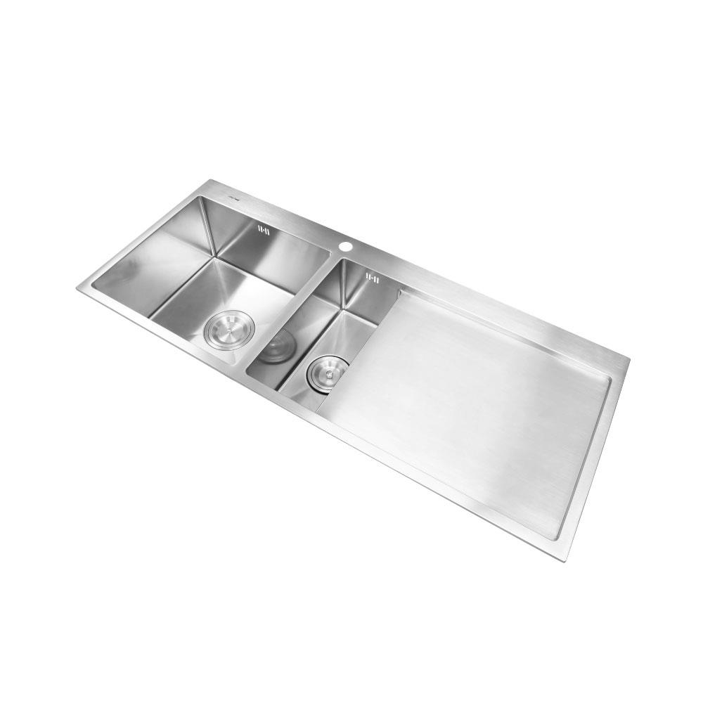 ซิงค์ฝังสแควร์ 1.5หลุม 1ที่พัก LUCKY FLAME EUS-1252 สแตนเลส