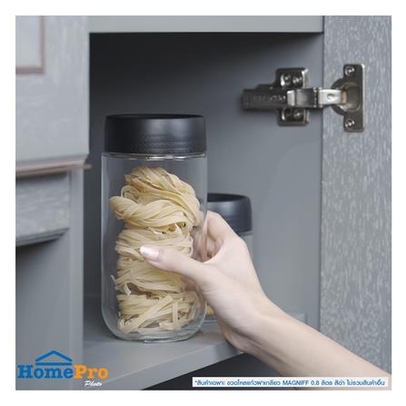 ขวดโหลแก้วฝาเกลียว MAGNIFF 0.8 ลิตร สีดำ_5