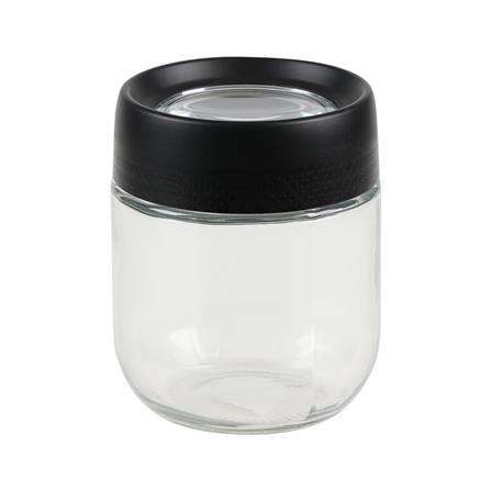 ขวดโหลแก้วฝาเกลียว MAGNIFF 0.35 ลิตร สีดำ