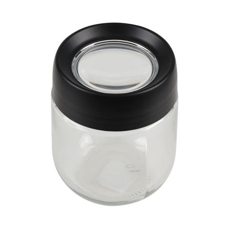 ขวดโหลแก้วฝาเกลียว MAGNIFF 0.35 ลิตร สีดำ_2