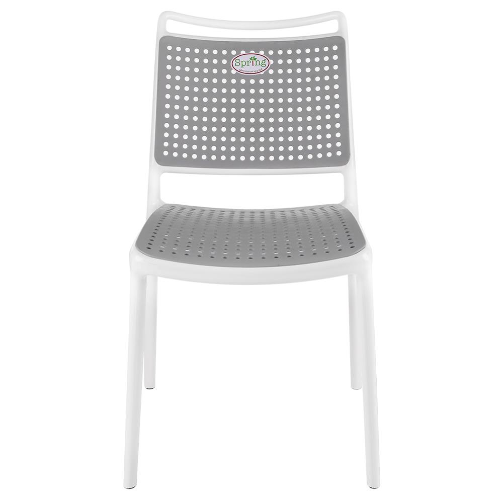 เก้าอี้พลาสติก SPRING BISCUIT สีเทา