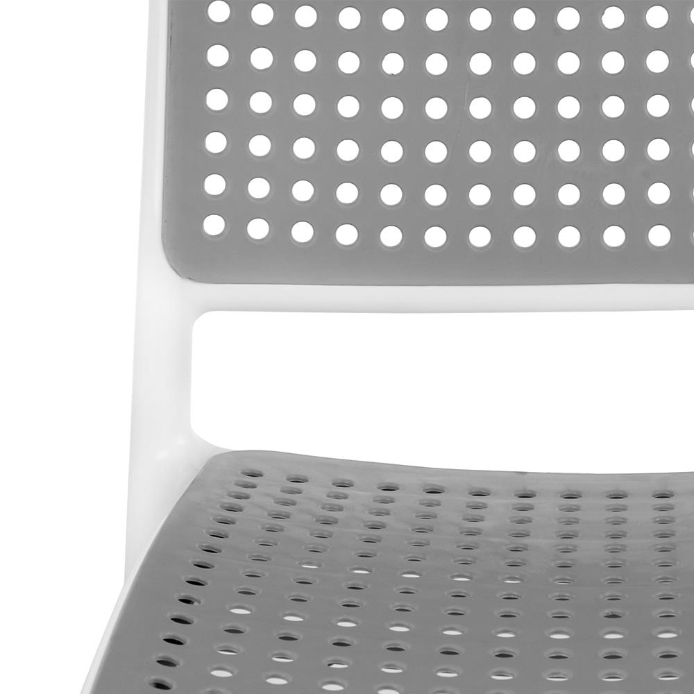 เก้าอี้พลาสติก SPRING BISCUIT สีเทา