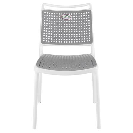 เก้าอี้พลาสติก SPRING BISCUIT สีเทา_1