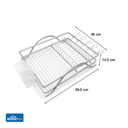 ชั้นคว่ำจานอะลูมิเนียมมีที่ใส่ช้อน KECH TA-6151A_6