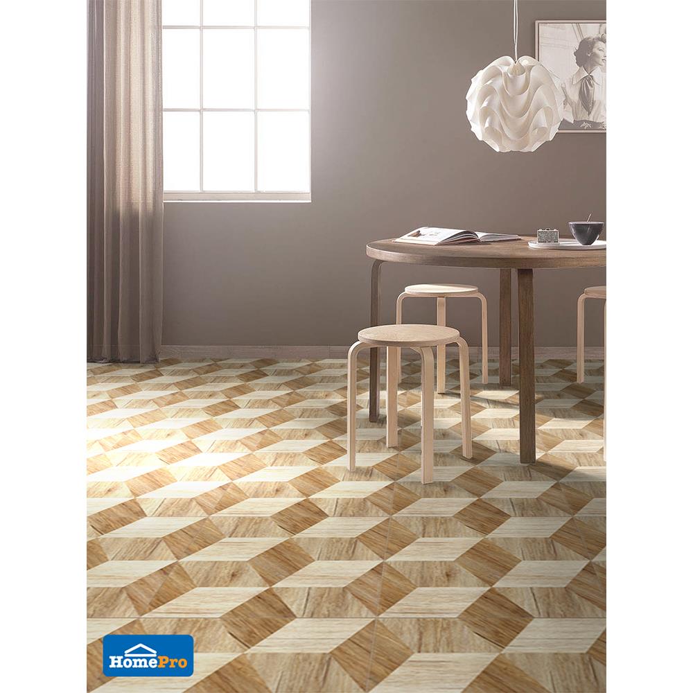 กระเบื้องพื้น 60x60 ซม. โมด้า วู้ด บราวน์ 1.44M2