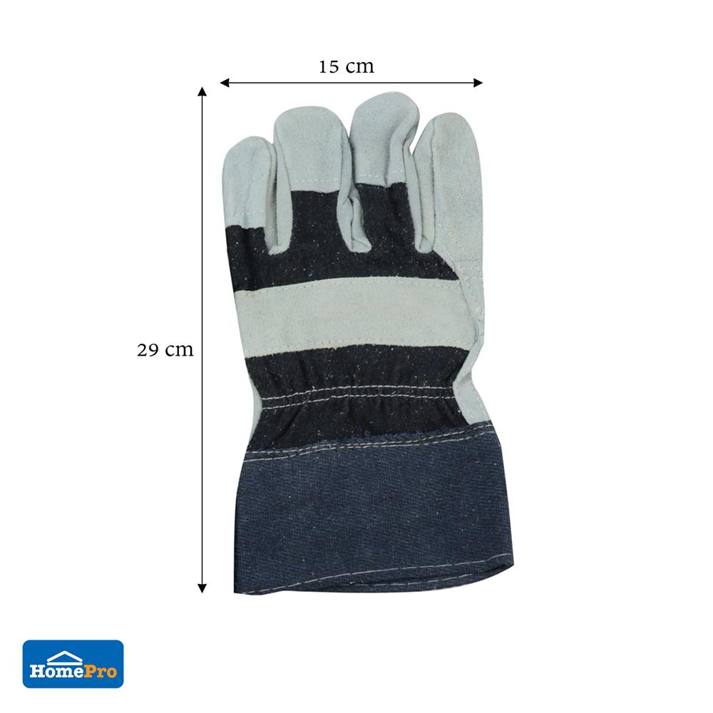 ถุงมือหนังทนความร้อน FITT 10.5 นิ้ว สีเทา