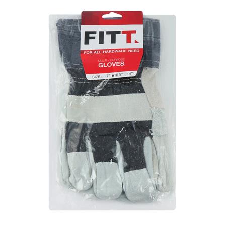 ถุงมือหนังทนความร้อน FITT 10.5 นิ้ว สีเทา_4