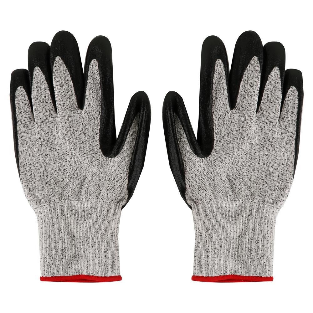 ถุงมือกันบาดเคลือบไนไตร FITT 7 นิ้ว สีดำ