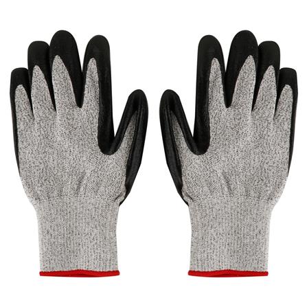 ถุงมือกันบาดเคลือบไนไตร FITT 7 นิ้ว สีดำ_0