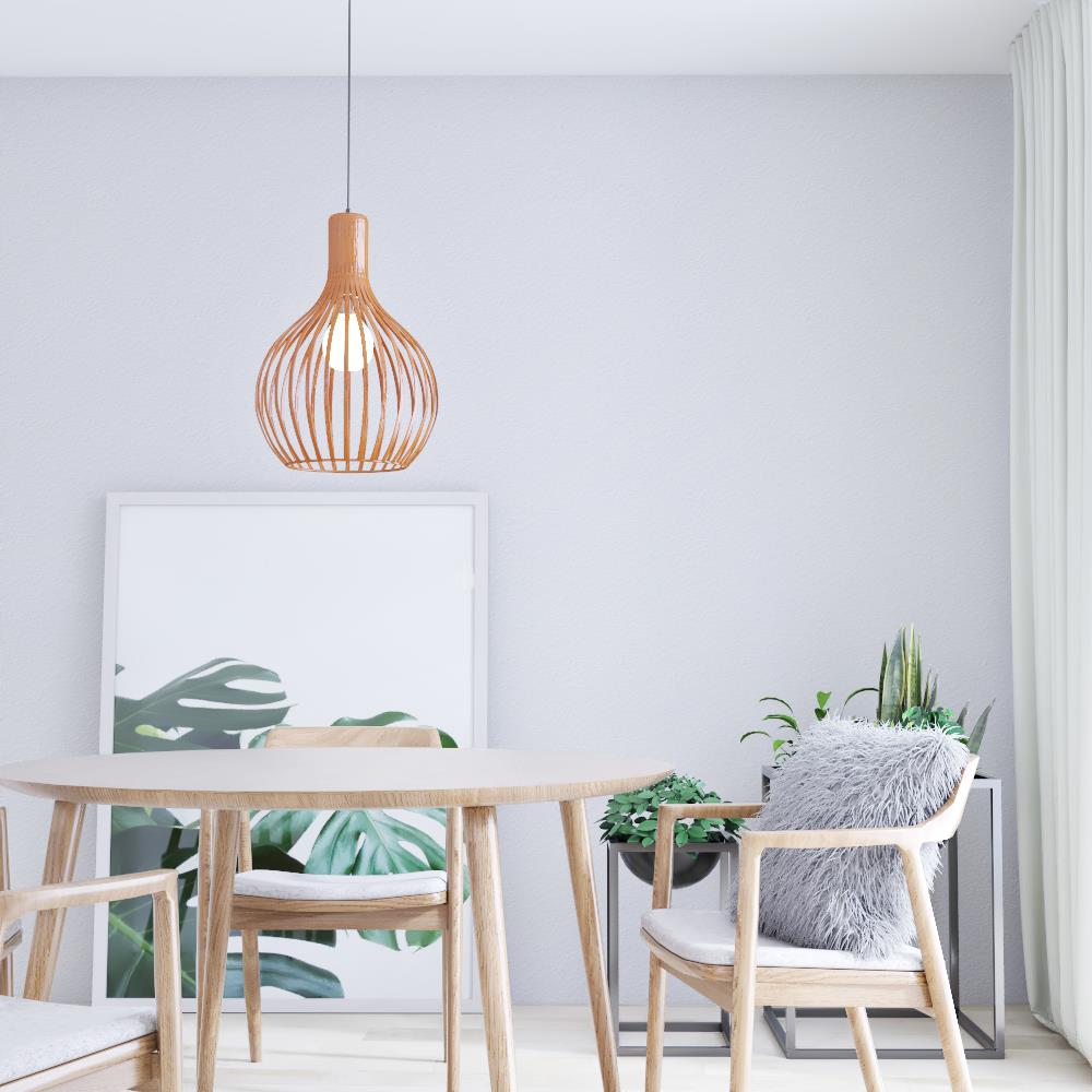 ไฟช่อ CARINI P121018-M ลายไม้ 1 หัว