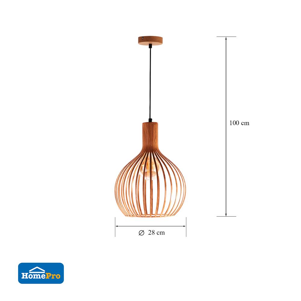 ไฟช่อ CARINI P121018-M ลายไม้ 1 หัว