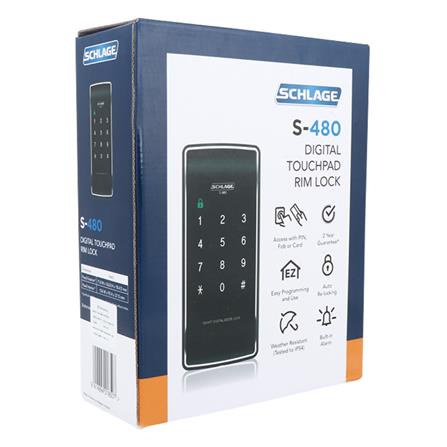 กลอนดิจิตอล SCHLAGE S-480 สีดำ_4