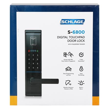 กลอนดิจิตอล SCHLAGE S-6800 สีดำ_6