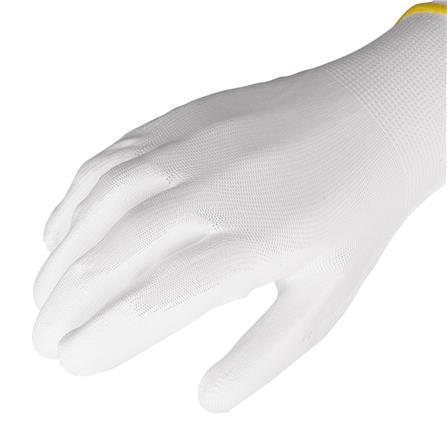 ถุงมือเคลือบ PU FITT LJ 17136 7 นิ้ว สีขาว_2