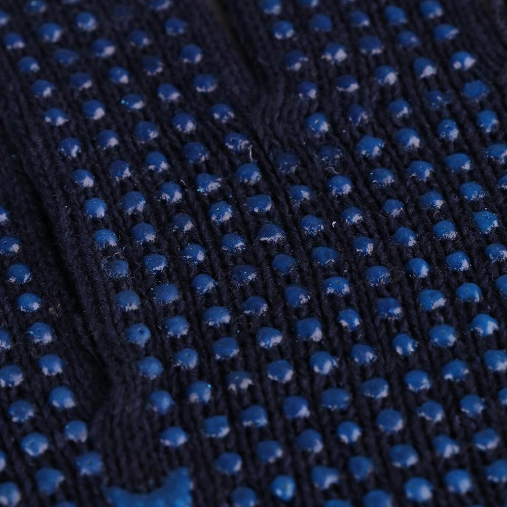 ถุงมือทอเสริมจุด PVC FITT LJ 17103 7 นิ้ว สีน้ำเงิน