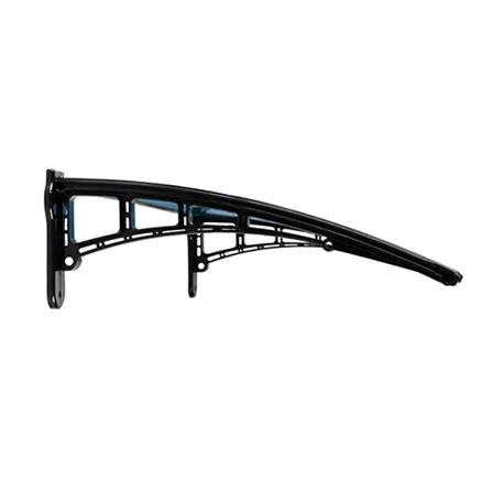 กันสาดโพลีคาร์บอเนต ขาอะลูมิเนียม SUNSHIELD M-SERIES 93x150 ซม. สีชา_1