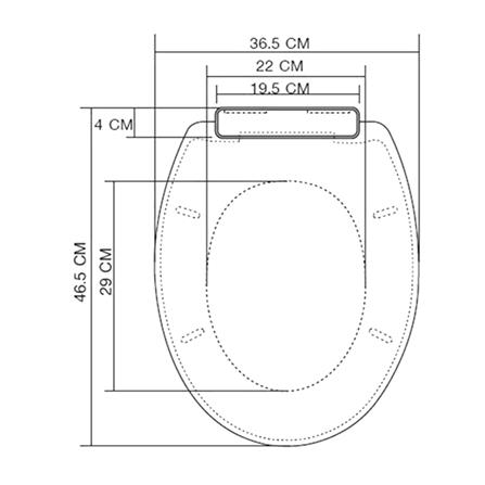 ฝารองนั่งพลาสติก MOYA L-3102 ลายหมา_5