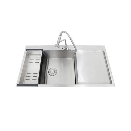 ซิงค์ฝังสแควร์ 1หลุม 1ที่พัก AXIA TRITON 10050 สเตนเลส