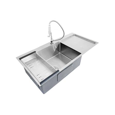 ซิงค์ฝังสแควร์ 1หลุม 1ที่พัก AXIA TRITON 10050 สเตนเลส_1