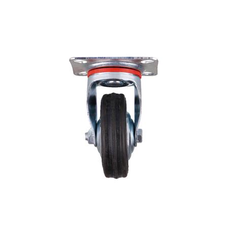 ลูกล้อยาง FITT 036075 แป้นหมุน ไม่มีเบรก 3 นิ้ว สีดำ_2