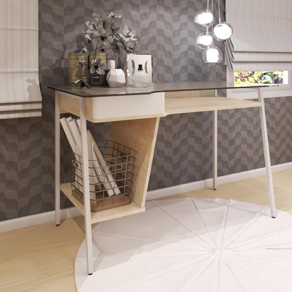 โต๊ะทำงาน FURDINI CT-3579 สี LIGHT MAPLE