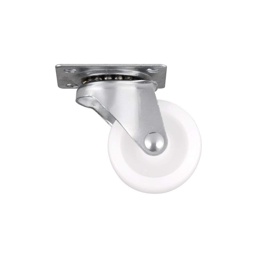 ลูกล้อ PP FITT 192038 แป้นหมุน ไม่มีเบรก 1.5 นิ้ว สีขาว