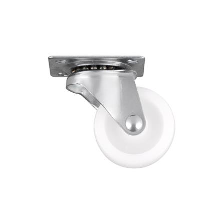 ลูกล้อ PP FITT 192038 แป้นหมุน ไม่มีเบรก 1.5 นิ้ว สีขาว_0