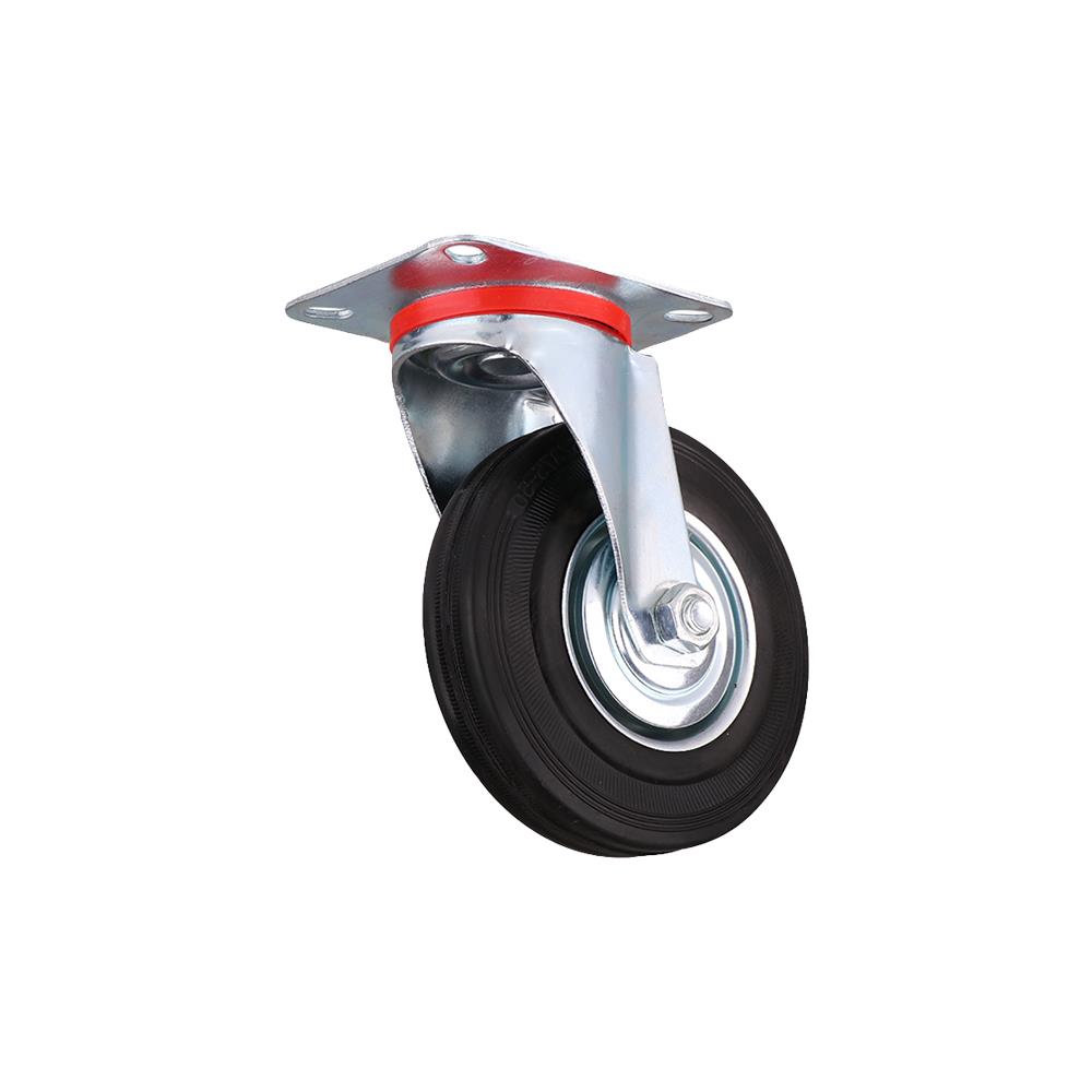 ลูกล้อยาง FITT 036125 แป้นหมุน ไม่มีเบรก 5 นิ้ว สีดำ