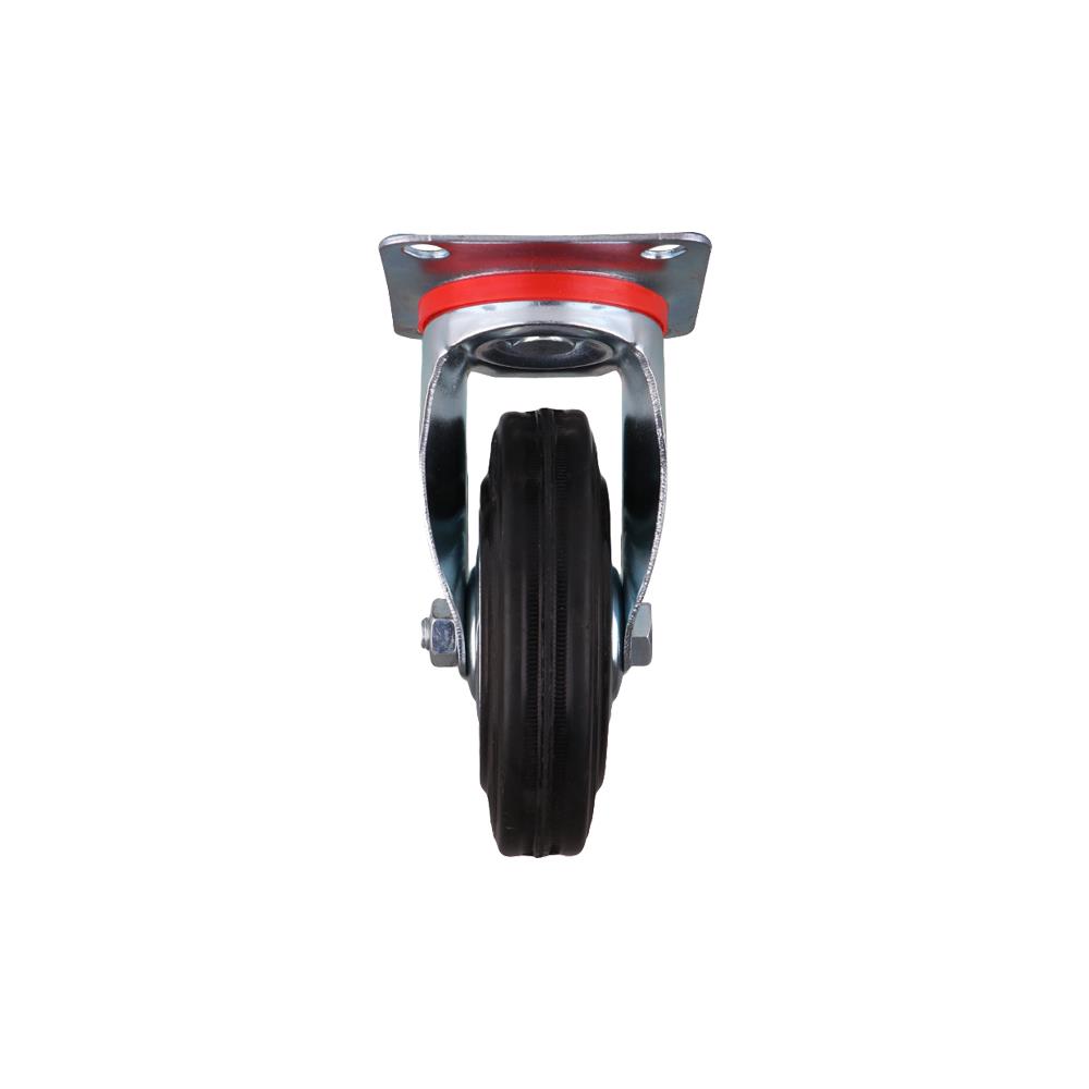 ลูกล้อยาง FITT 036125 แป้นหมุน ไม่มีเบรก 5 นิ้ว สีดำ