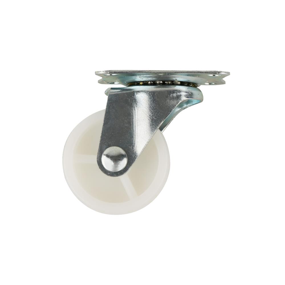 ลูกล้อ PP FITT 192050 แป้นหมุน ไม่มีเบรก 2 นิ้ว สีขาว