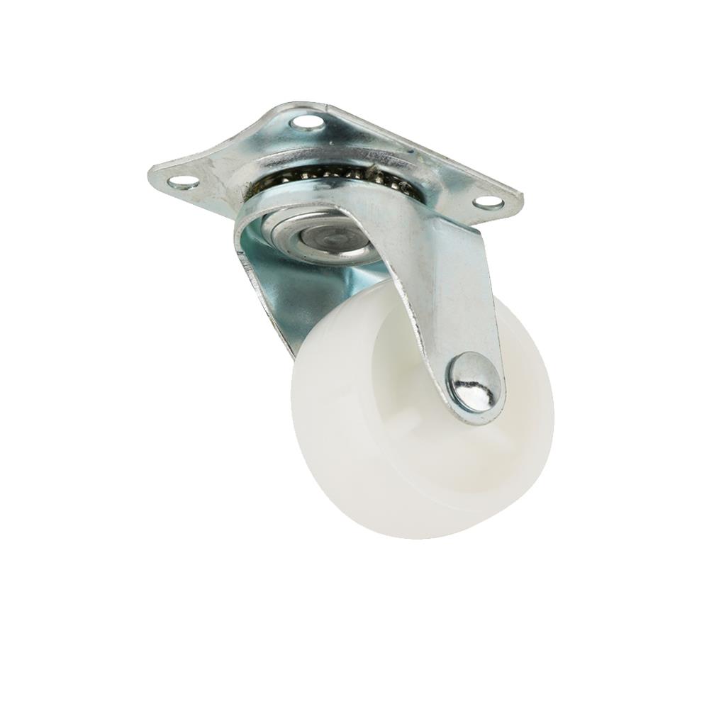 ลูกล้อ PP FITT 192050 แป้นหมุน ไม่มีเบรก 2 นิ้ว สีขาว