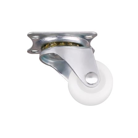 ลูกล้อ PP FITT 192025 แป้นหมุน ไม่มีเบรก 1 นิ้ว สีขาว