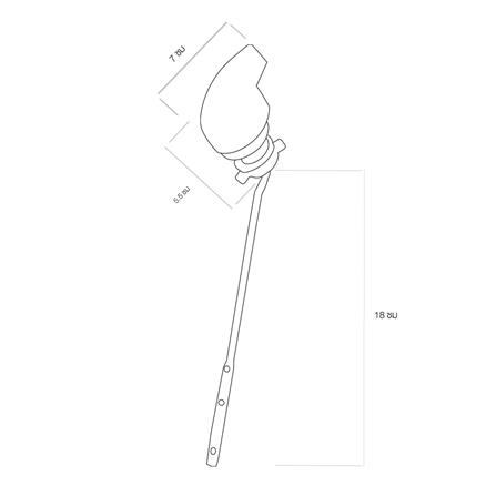 มือกดชักโครก-กดด้านหน้า FLUIDMASTER FL-9592-200-023_1