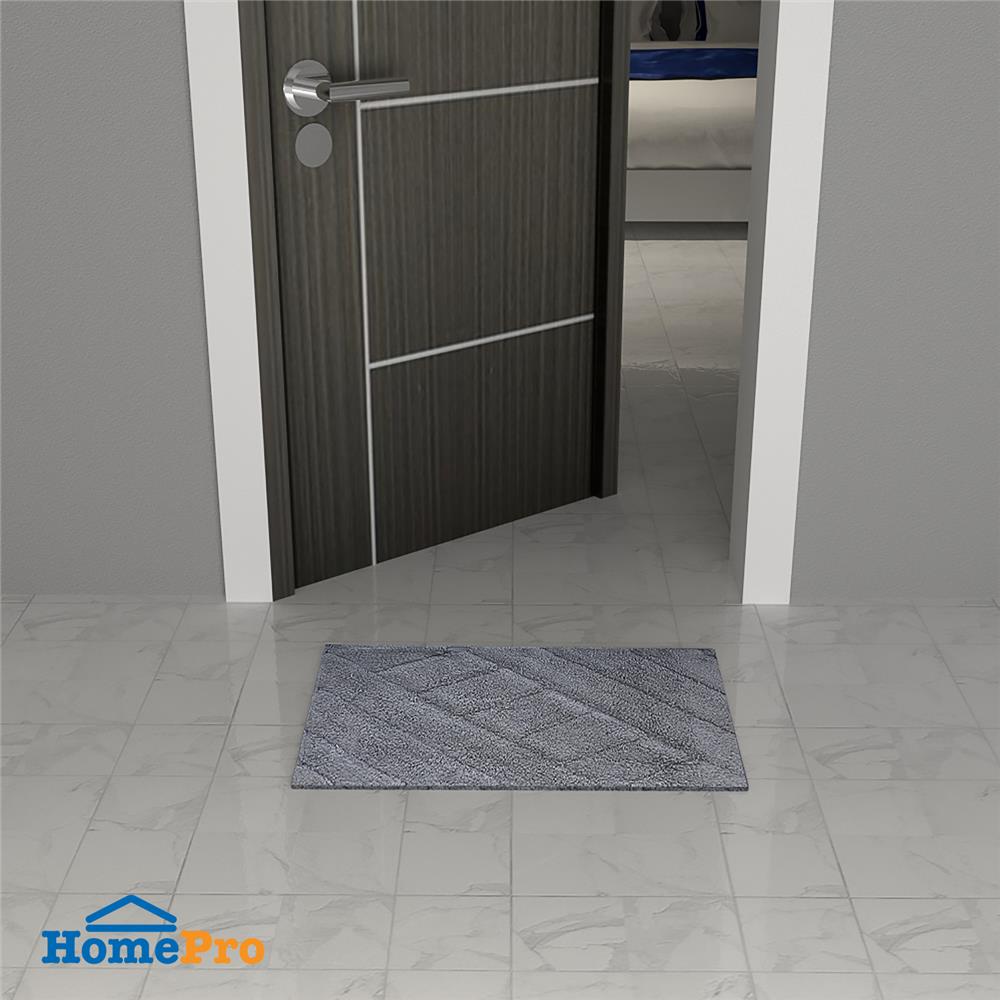 พรม HOME LIVING STYLE SI6690 40X60 ซม. สีเทา