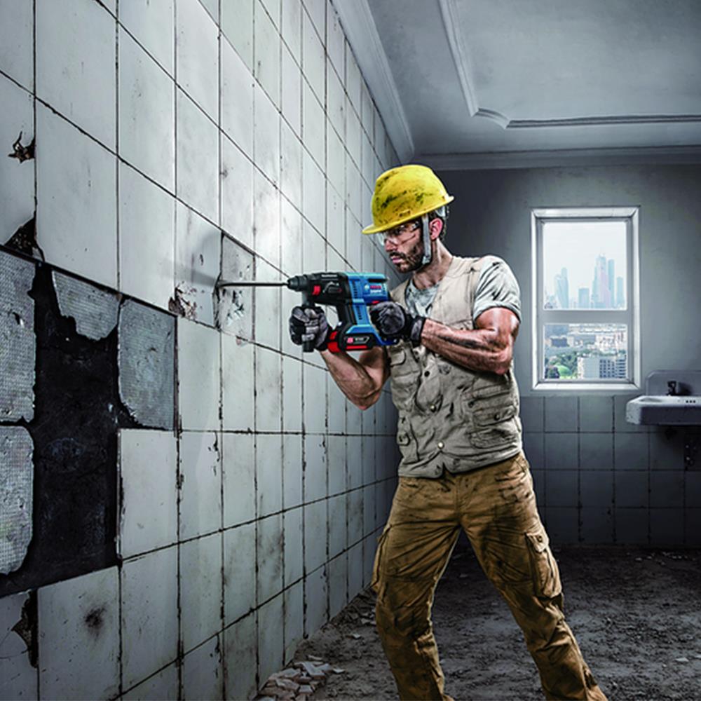 สว่านโรตารี่ไร้สาย (พร้อมแบตเตอรี่) BOSCH GBH180 18 โวลต์